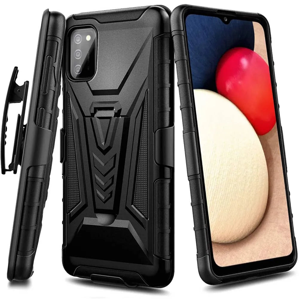 BLU G91 V91 Dual Layer Holster Case w Kickstand Rome Tech