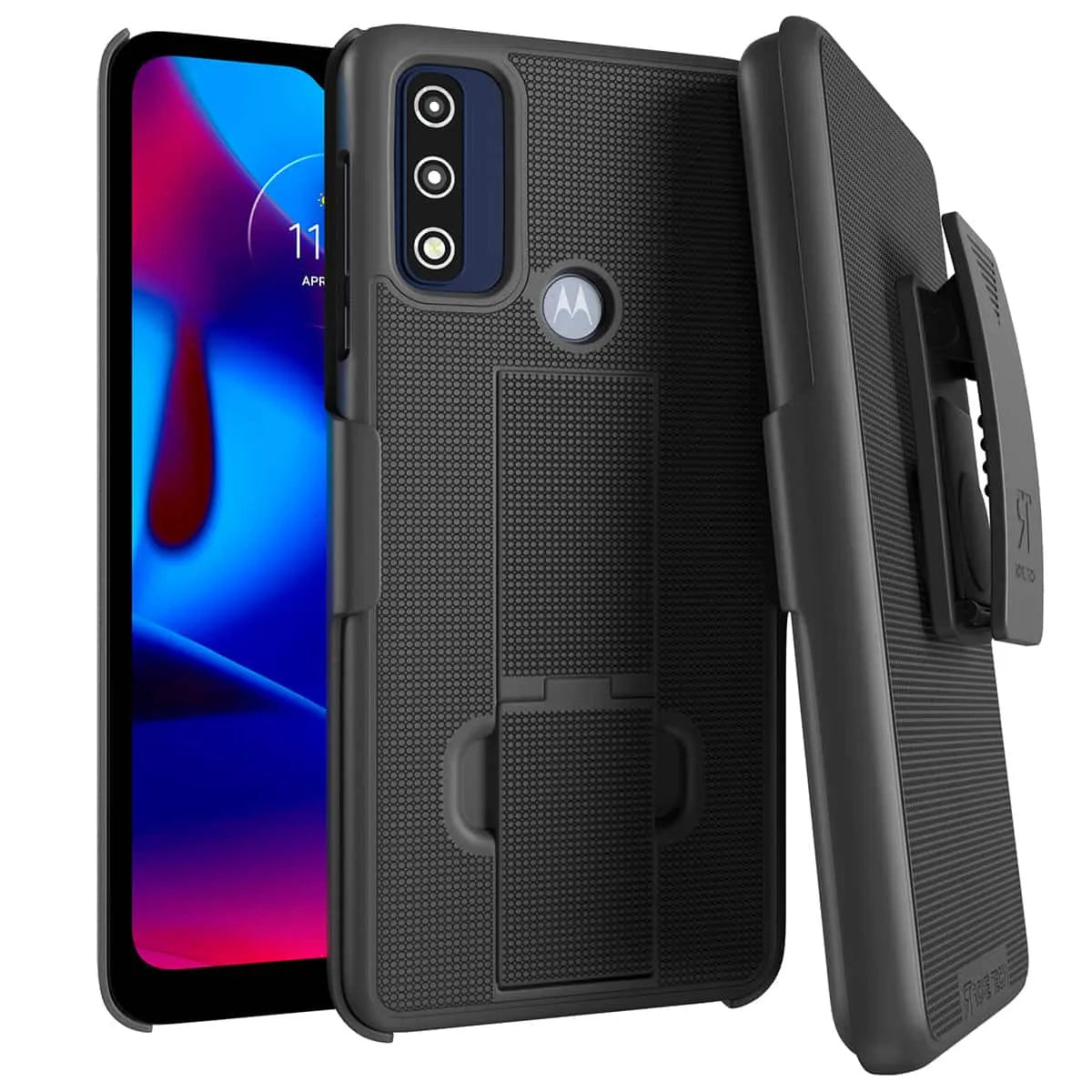Rome Tech Motorola Moto G Pure Shell Holster Combo Case With Belt Clip Rome Tech Motorola Moto G Pure Shell Holster Combo Case With Belt Clip