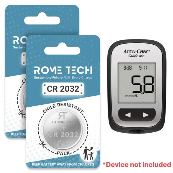 Replacement Battery for Accu-Chek Guide Me Blood Glucose Monitor