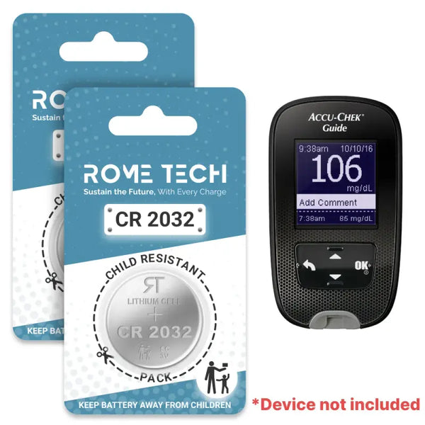 Replacement Battery for Accu-Chek Guide Blood Glucose Monitor