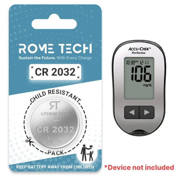 Replacement Battery for Accu-Сhek Performa Blood Glucose Monitor
