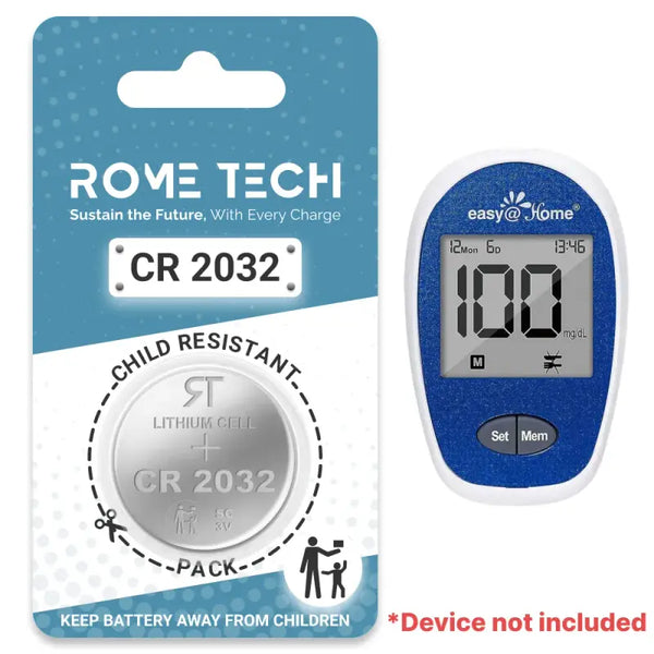 Replacement Battery for Easy@Home Blood Glucose Monitor