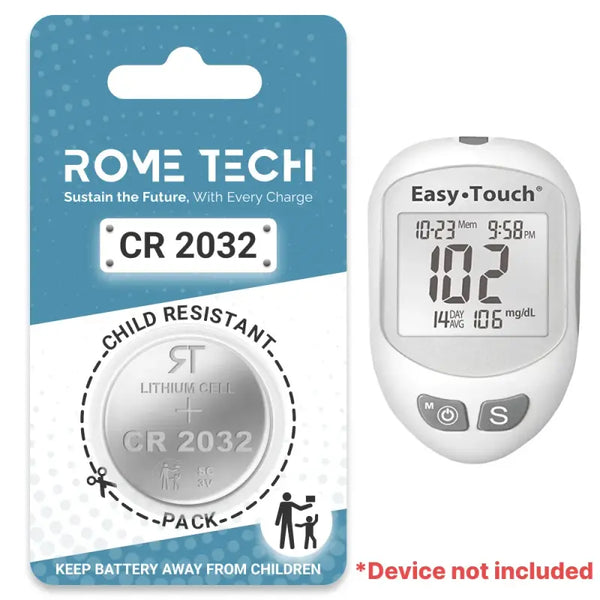 Replacement Battery for EasyTouch Blood Glucose Monitor