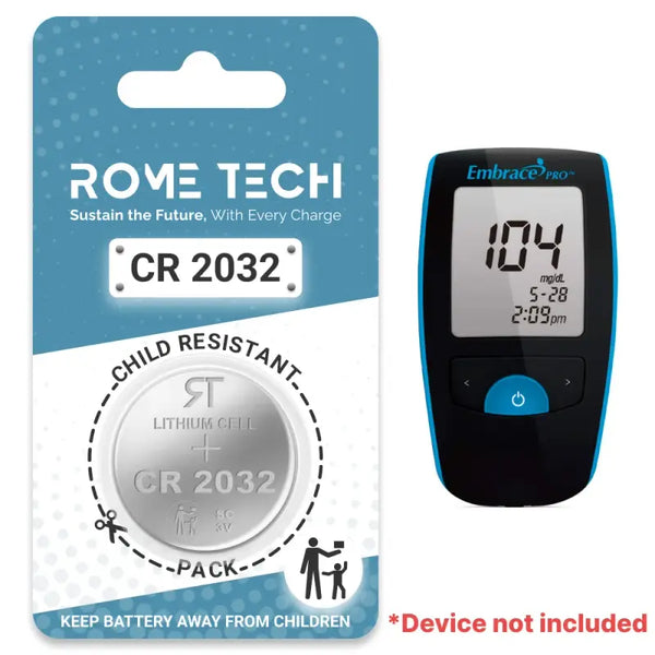 Replacement Battery for Embrace PRO Blood Glucose Monitor