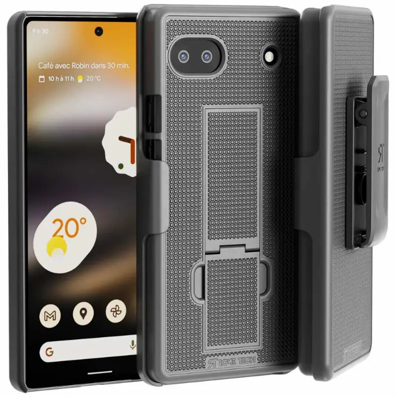 thumbnail image 2 of Rome Tech Belt Clip Holster Case For Google Pixel 10 Pro XL Black 360 Protection Kickstand 2 of 6