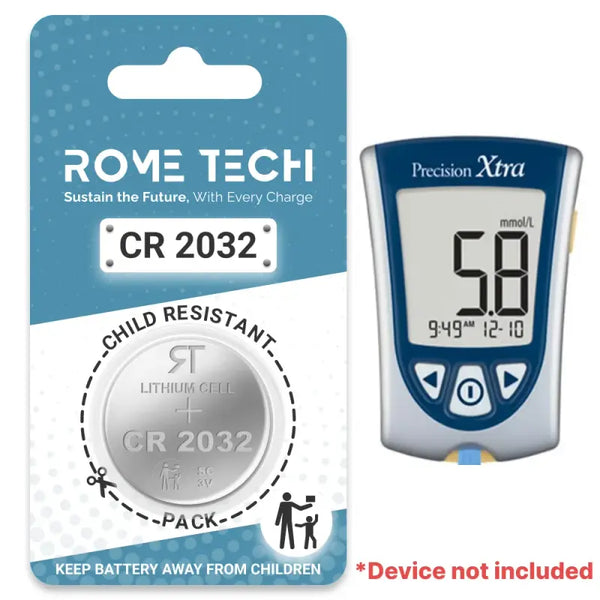 Replacement Battery for Precision Xtra Blood Glucose and Ketone Monitor