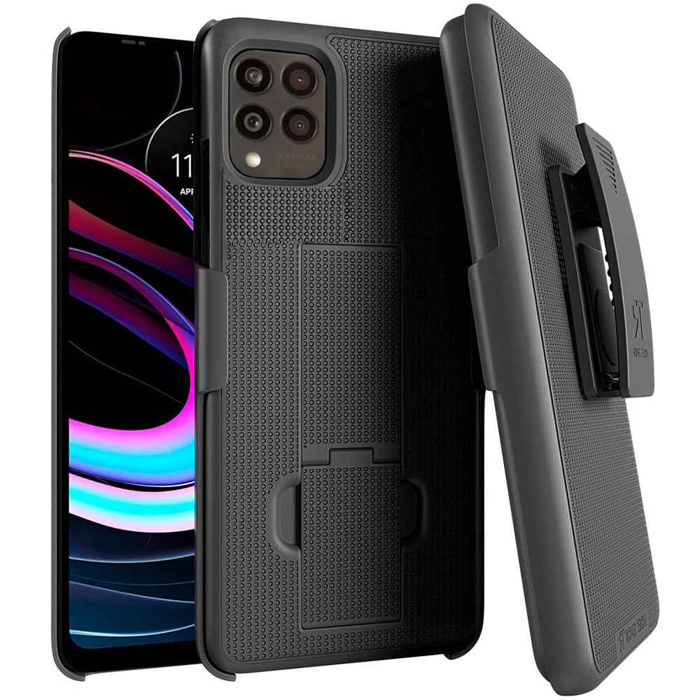 T-Mobile REVVL 6 Pro 5G (2022) Shell Holster Combo Case, Black T-Mobile REVVL 6 Pro 5G (2022) Shell Holster Combo Case, Black