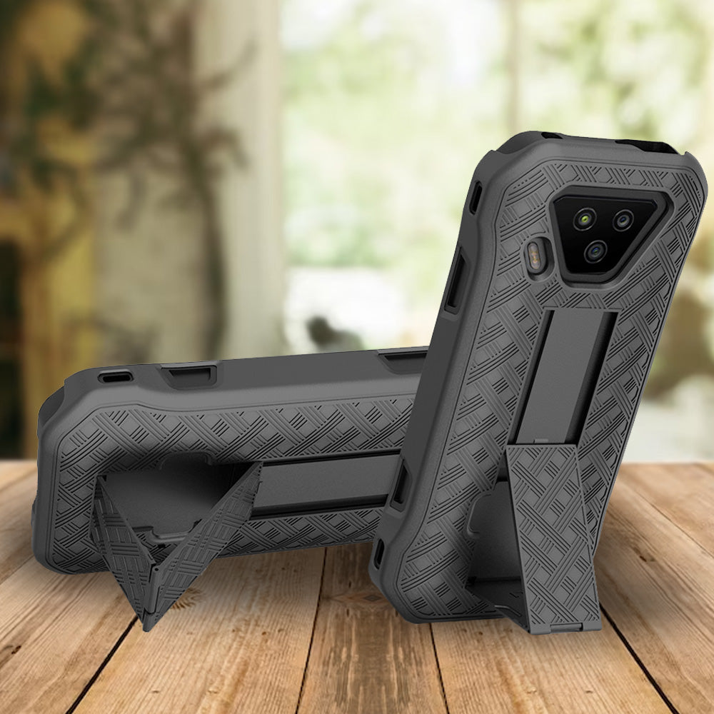 Shell Tech Case Rome Tech Shell Holster Combo Cases for Kyocera DuraForce Ultra 5G