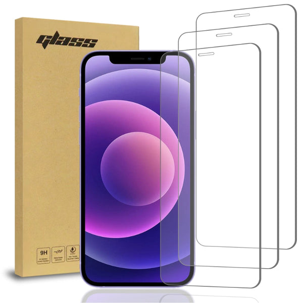Apple iPhone 12 Mini Screen Protector 3-Pack Tempered Glass