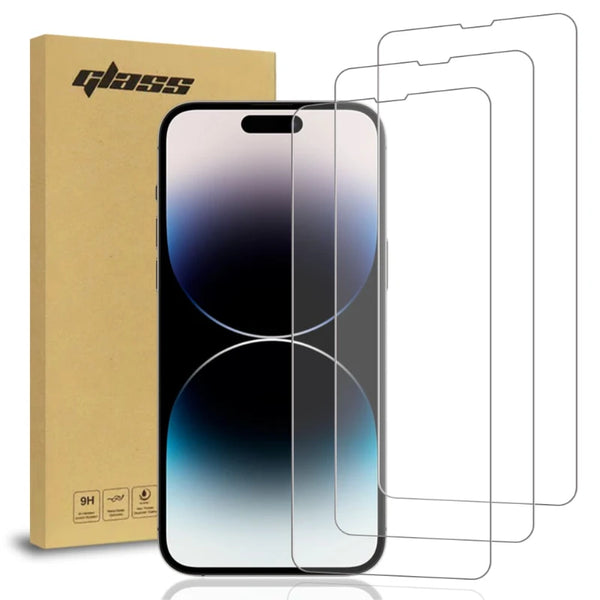 Apple iPhone 14 Pro Screen Protector 3-Pack Tempered Glass