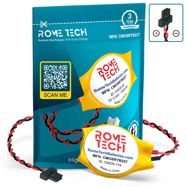 RTC CMOS Battery for HP Notebook x2 10-p018wm