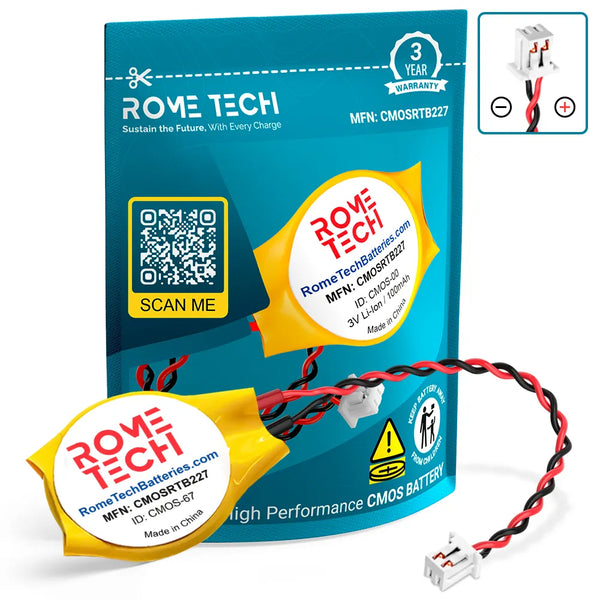 RTC CMOS Battery for Dell Latitude 7414 Rugged / P45G / P45G002