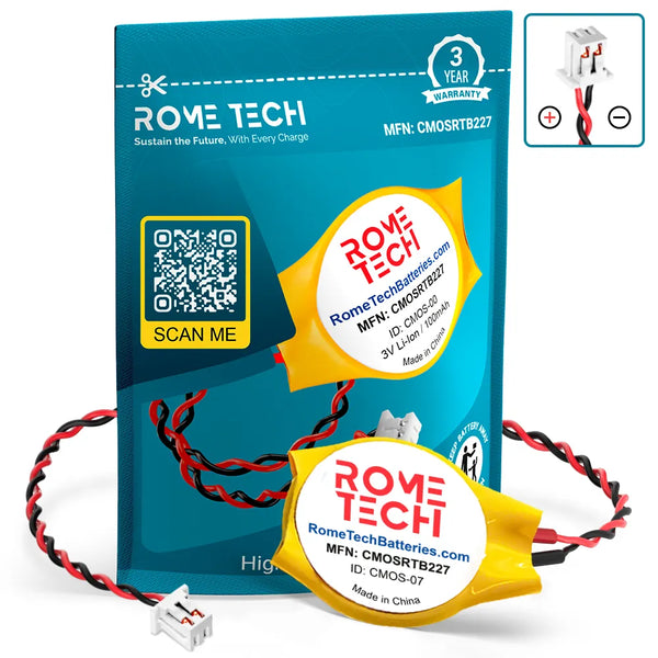 Replacement RTC CMOS Battery for HP (Part Number) GC02000BI00