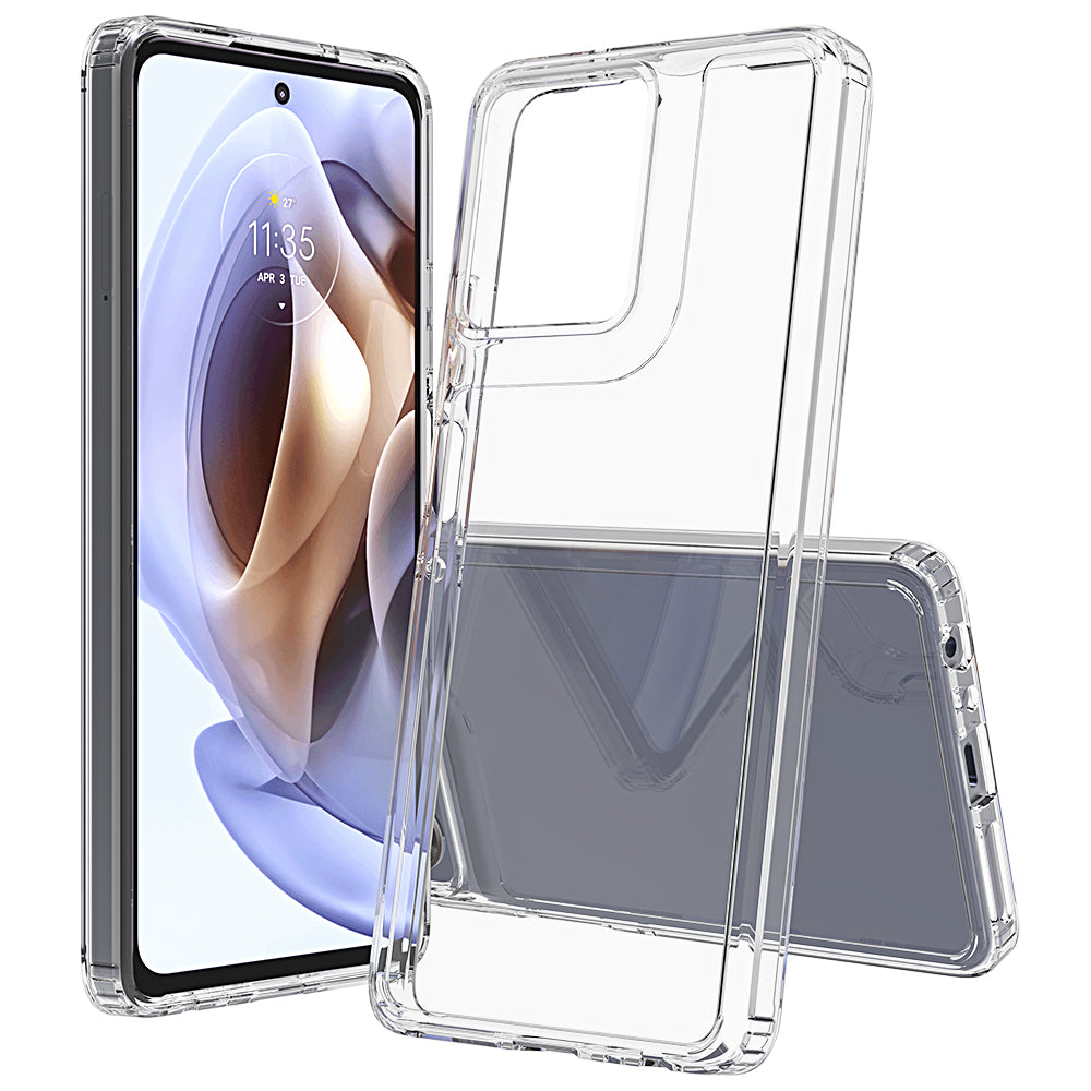 Cover E Pellicola Protettiva Per Moto G Power - Custodia Paraurti Rossa Con Anello 360° E Vetro Temperato