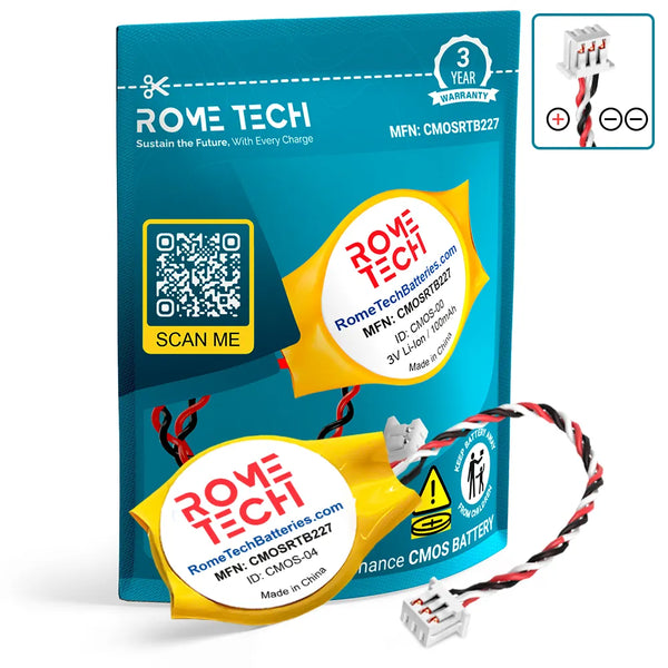 RTC CMOS Battery for Dell Precision M4400 / PP30L