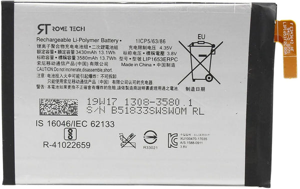 Replacement Battery for Sony Xperia XA2 Ultra H4213 H4233 H3213 H3223 - 3580 mAh 3.8V Li-Polymer Original Phone Battery