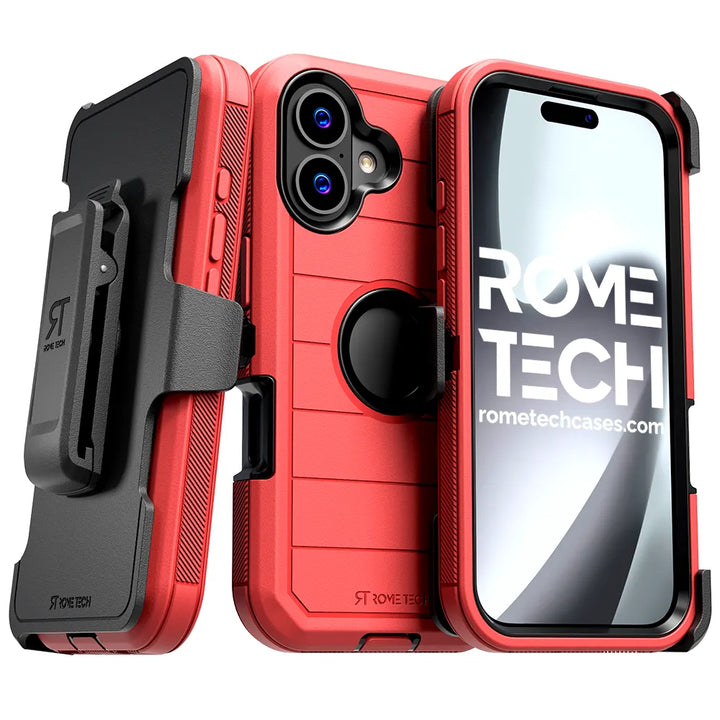 Apple iPhone 17 Defender Case Red / Black