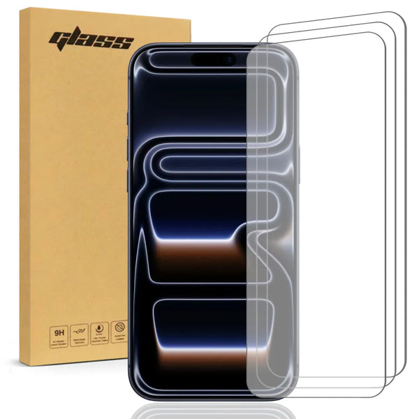 Apple iPhone 17 Pro Tempered Glass Screen Protector 3 Per Pack