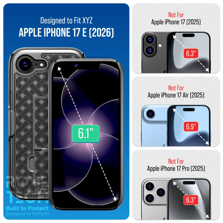 Phone Case Rome Tech Apple iPhone 17e Belt Clip Holster Phone Case – Rome Tech