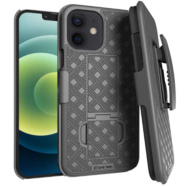 Rome Tech Holster Case Combo For Motorola Edge (2022) - Shell Cover With Belt Clip & Kickstand