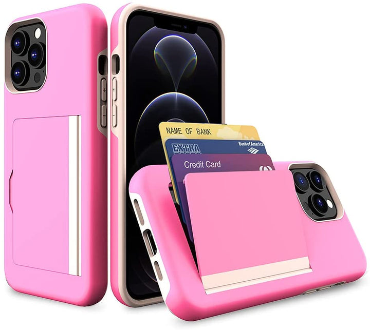 Apple iPhone 13 Pro Max Dual-Layer Wallet Case Pink Apple iPhone 13 Pro Max Dual-Layer Wallet Case Pink