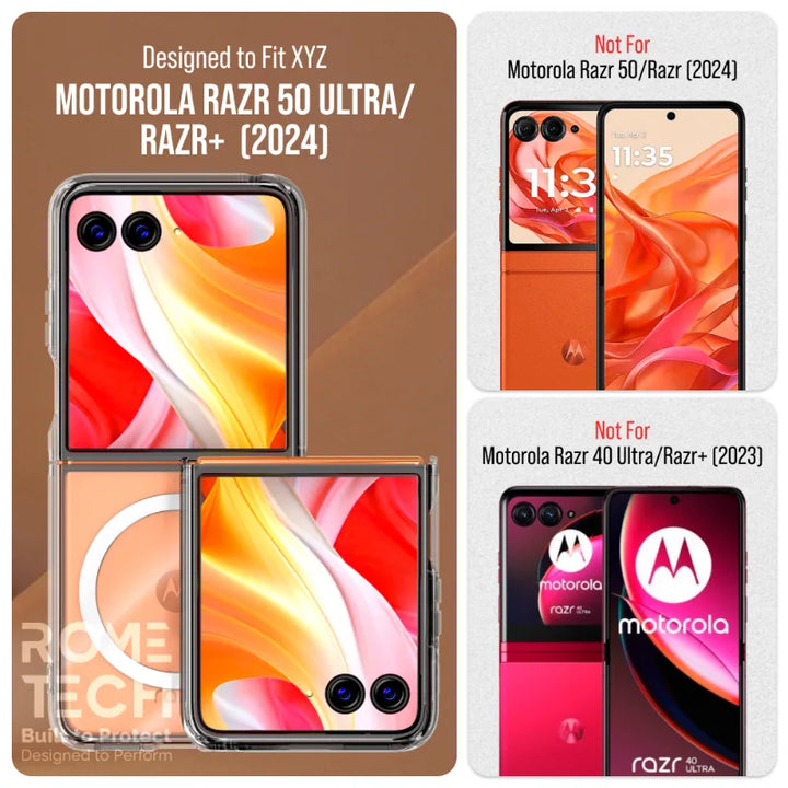 Motorola Razr 50 Ultra / Razr+ (2024) Hybrid Shockproof Clear Slim Acr ...