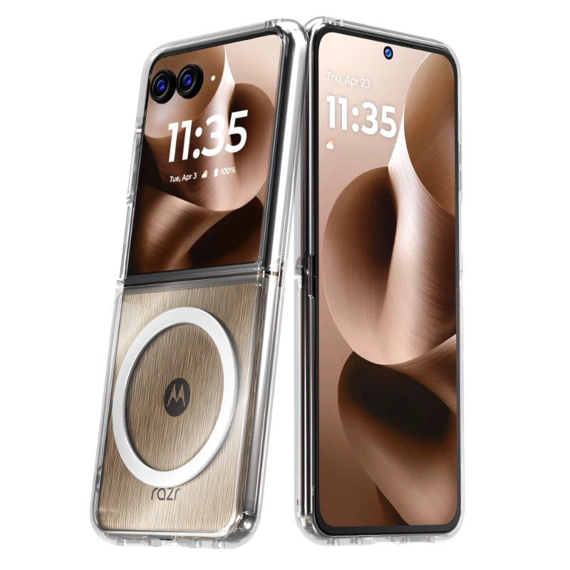Motorola Razr 60 Plus (2025) Hybrid Shockproof Clear Slim Acrylic Case ...