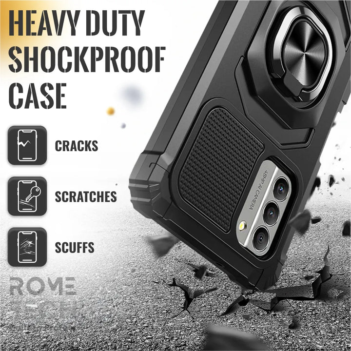 ✩ Nokia G310 5G Armor Case with Ring & Magnetic Mount – Rome Tech ✩ Nokia G310 5G Armor Case with Ring & Magnetic Mount – Rome Tech