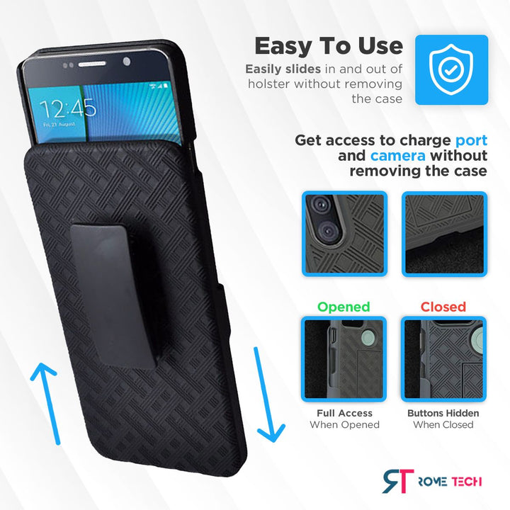 Samsung Galaxy Note 5 Shell Holster Combo Case freeshipping - Rome Tech Cases