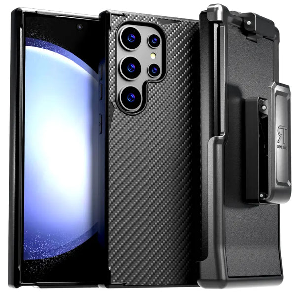 Samsung Galaxy S24 Ultra (2024) Protective Shockproof Case with Belt Clip Holster