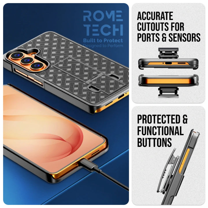 Rome Tech for Samsung Galaxy S26+ Plus Holster Case with Belt Clip & K
