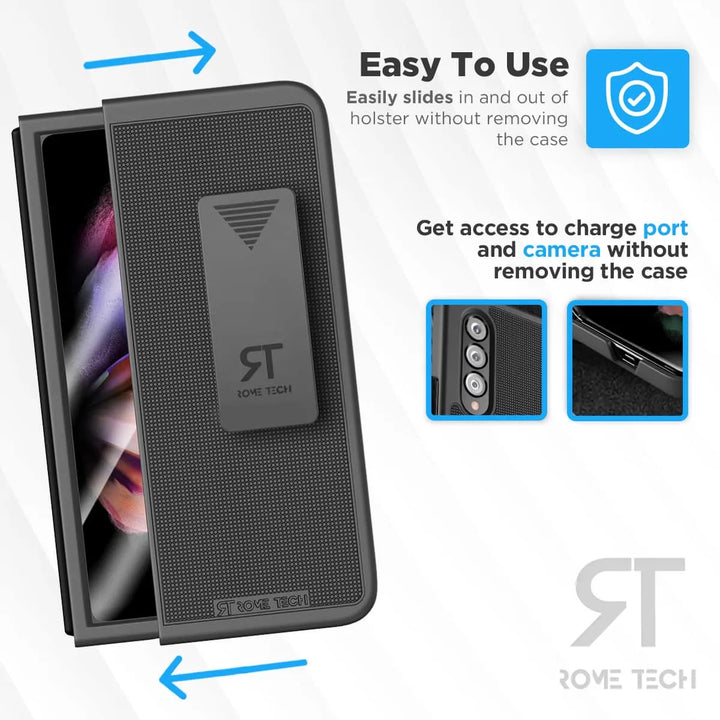 Phone Case Rome Tech Samsung Galaxy Z Fold 3 Belt Clip Holster Phone Case – Rome Tech