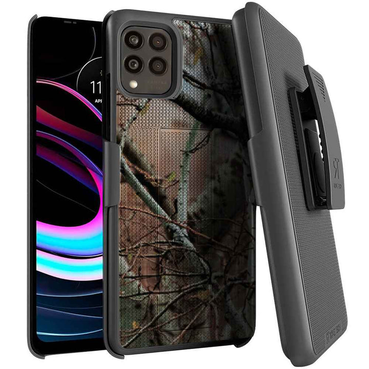 CoverON Holster For T-Mobile Revvl 8 7 6 Cricket Outlast Magic 2 Icon 6 5 4 3 2026 At T Motivate Pro Propel 3 2 Boost Summit Celero5g Sc 5g Phone Case Belt Clip Vertical Nylon Pouch Bag With Case On