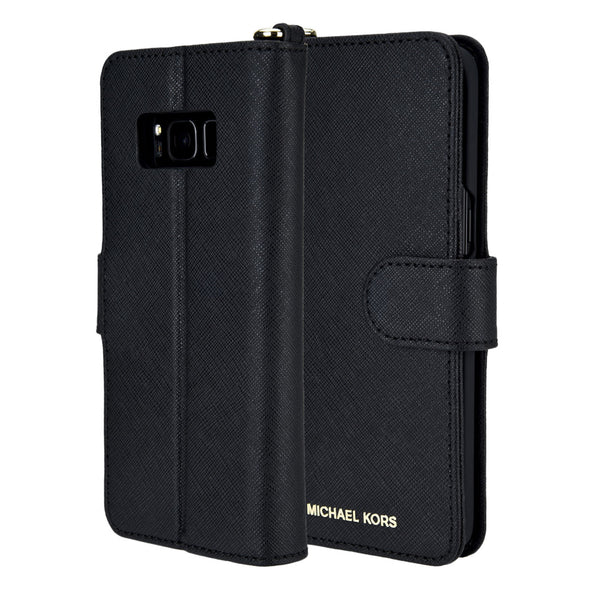 Samsung Galaxy S8 Plus Michael Kors Saffiano Leather Folio - Black