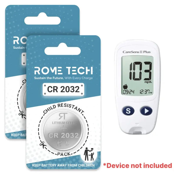 Replacement Battery for CareSens II Plus Blood Glucose Monitor