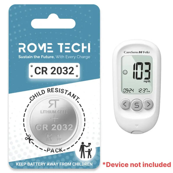 Replacement Battery for CareSens N Feliz Blood Glucose Monitor