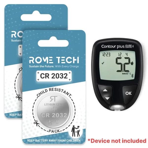 Replacement Battery for Contour Plus ELITE Blood Glucose Monitor