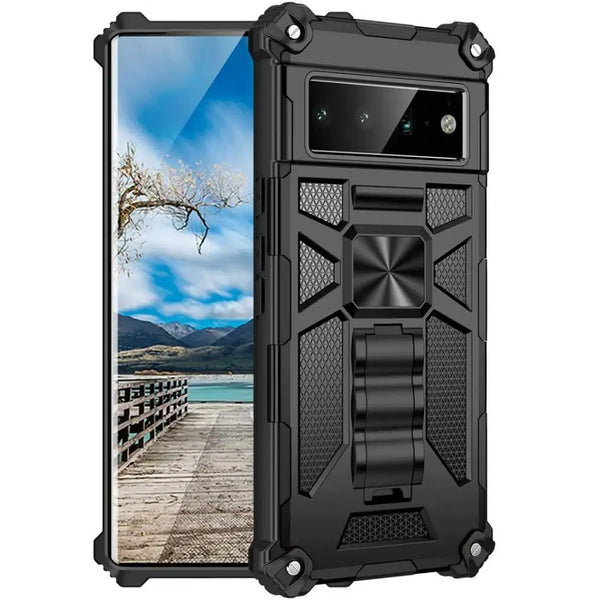 Google Pixel 6 Armor Case with Kickstand & Magnetic Mount
