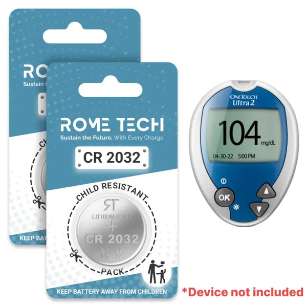 Replacement Battery for OneTouch Ultra 2 Blood Glucose Monitor