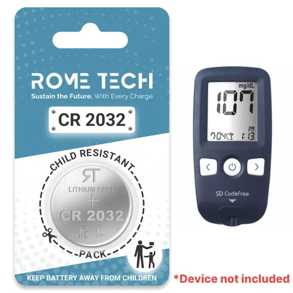 Replacement Battery for SD CodeFree Blood Glucose Monitor