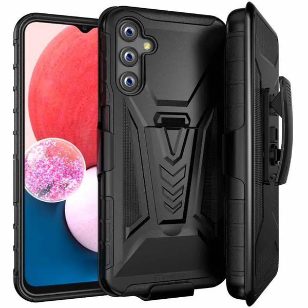 Samsung Galaxy A14 5G Dual-Layer Holster Case with Kickstand