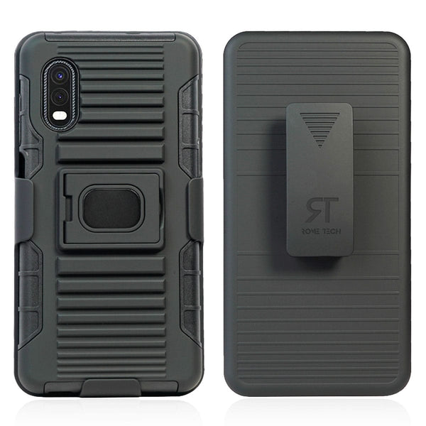 Samsung Galaxy Xcover Pro (SM-G715 Walmart Edition) Belt Clip Holster Phone Dual-Layer Case
