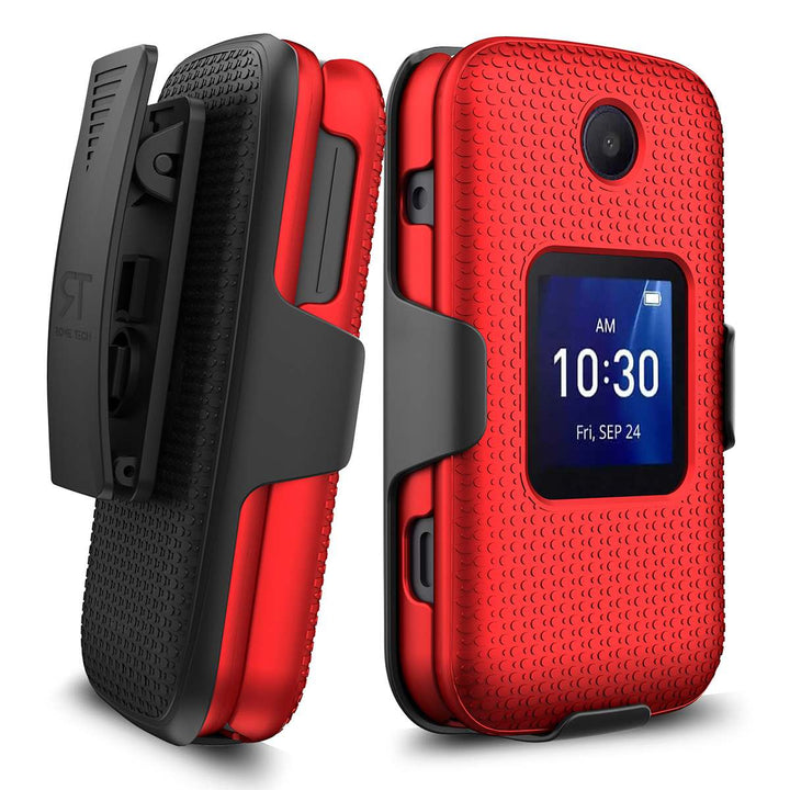 TCL Flip / TCL Flip Pro / Alcatel Go Flip 4 Belt Clip Holster Phone Case Rose Gold TCL Flip / TCL Flip Pro / Alcatel Go Flip 4 Belt Clip Holster Phone Case Rose Gold