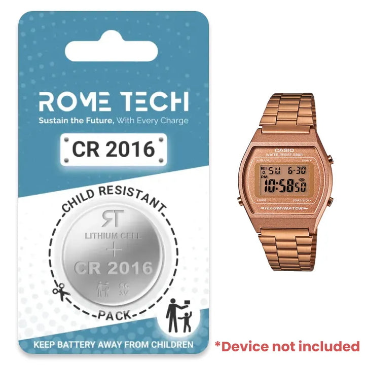 Replacement Battery for CASIO B640WC 5AVT Watch Rome Tech