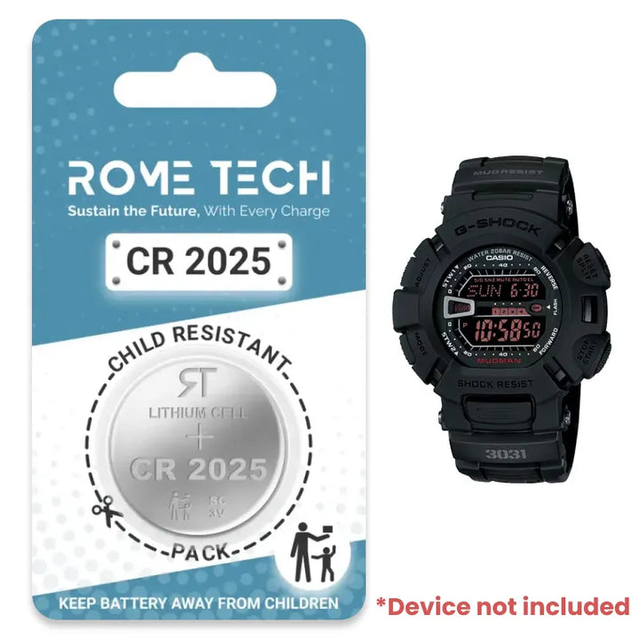 Replacement Battery for G SHOCK G9000MS 1 Watch Rome Tech